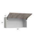 Milan Hazel 30x15 Lift-Up Door Wall Cabinet