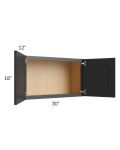 Midtown Black Shaker 30x18 Wall Cabinet