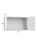 Milan White Matte 30x18 Wall Cabinet