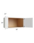 Stratus White 30x18x24 Wall Cabinet