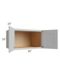 Tuscan Painted Grey 30x18x24 Wall Cabinet
