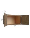 Midtown Mocha Shaker 30x18x24 Wall Cabinet