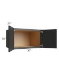 Midtown Black Shaker 30x18x24 Wall Cabinet