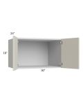 Milan Beige Matte 30x18x24 Wall Cabinet