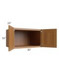 Artisan Walnut Shaker 30x18x24 Wall Cabinet
