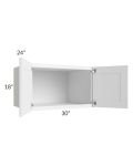 Dakota White 30x18x24 Wall Cabinet
