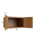 Portland Walnut 30x18x24 Wall Cabinet