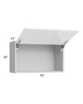 Milan White Gloss 30x18 Lift-Up Door Wall Cabinet
