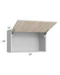 Milan Natural 30x18 Lift-Up Door Wall Cabinet