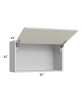 Milan Beige Matte 30x18 Lift-Up Door Wall Cabinet