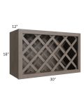 Natural Grey Shaker 30x18 Wine Rack Cabinet