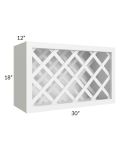Vail White Shaker 30x18 Wine Rack Cabinet