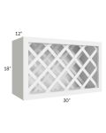 Portland White 30x18 Wine Rack Cabinet
