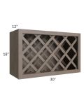 Providence Natural Grey 30x18 Wine Rack Cabinet 