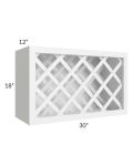 Providence White 30x18 Wine Rack Cabinet