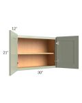 Midtown Pistachio Green Shaker 30x21 Wall Cabinet