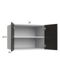 Euro Cafe 30x22-5/8x24 Wall Cabinet