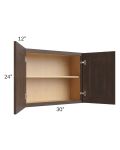 Tuscan Kona Brown 30x24 Wall Cabinet