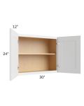 Vail White Shaker 30x24 Wall Cabinet