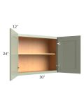 Midtown Pistachio Green Shaker 30x24 Wall Cabinet