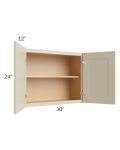 Stratton Khaki Shaker 30x24 Wall Cabinet 