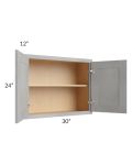 Gramercy Grey Mist 30x24 Wall Cabinet