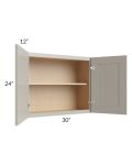 Stratton Light Grey Shaker 30x24 Wall Cabinet