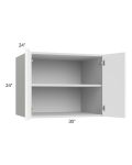 Milan White Matte 30x24x24 Wall Cabinet