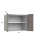 Milan Hazel 30x24x24 Wall Cabinet