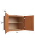 Lexington Cinnamon Glaze 30x24x24 Wall Cabinet