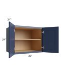 Bayville Blue 30x24x24 Wall Cabinet