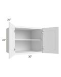 Dakota White 30x24x24 Wall Cabinet
