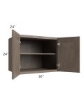 Providence Natural Grey 30x24x24 Wall Cabinet