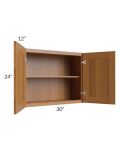 Artisan Walnut Shaker 30x24 Wall Cabinet