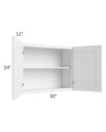 Dakota White 30x24 Wall Cabinet