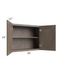 Providence Natural Grey 30x24 Wall Cabinet 