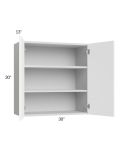 Milan White Matte 30x30 Wall Cabinet