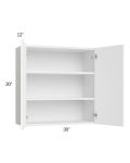 Venetian White Matte 30x30 Wall Cabinet