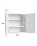 Providence White 30x30 Wall Cabinet