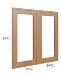 Portland Walnut 30x30 Glass Door Only with Glass Included 