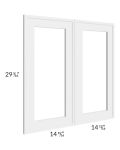 Portland White 30x30 Glass Door Only with Glass Included 