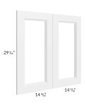 Providence White 30x30 Glass Door Only with Glass Included
