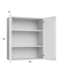 Milan White Gloss 30x36 Wall Cabinet