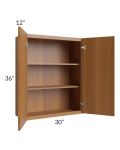 Portland Walnut 30x36 Wall Cabinet