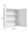 Portland White 30x36 Wall Cabinet 