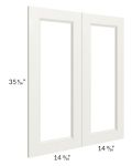 Providence Cream Glaze 30x36 Glass Door Only with Glass Included