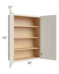 Asheville Cloud Shaker 30x42 Wall Cabinet