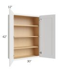 Asheville White Shaker 30x42 Wall Cabinet
