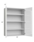 Milan White Gloss 30x42 Wall Cabinet