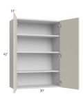 Milan Beige Matte 30x42 Wall Cabinet